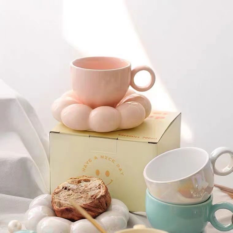 Mug Ceramic Cute Flowers Girl Heart