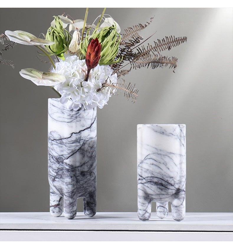 Marble Hydroponic Green Plant Soft Home Decoration Decorative Vase