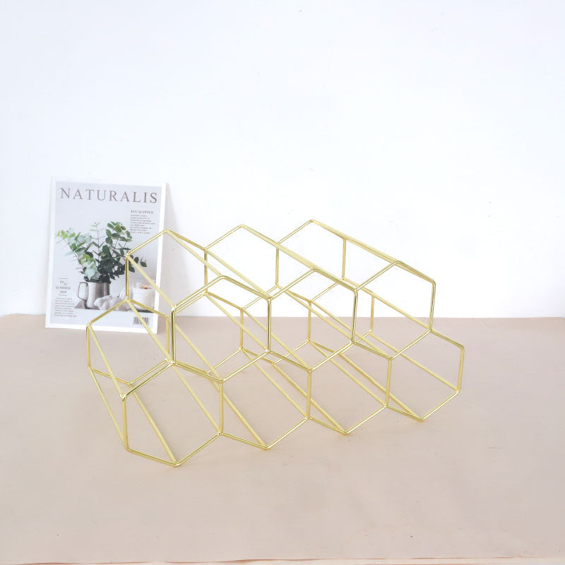 Iron Wire Wine Storage Rack