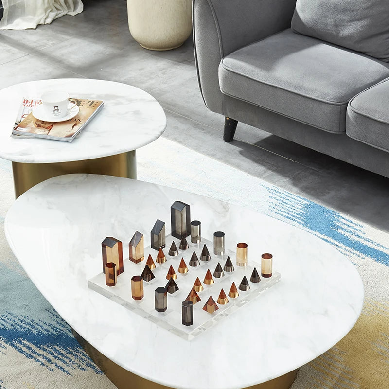 European-style Crystal Chessboard Desktop Entrance Ornament Decoration
