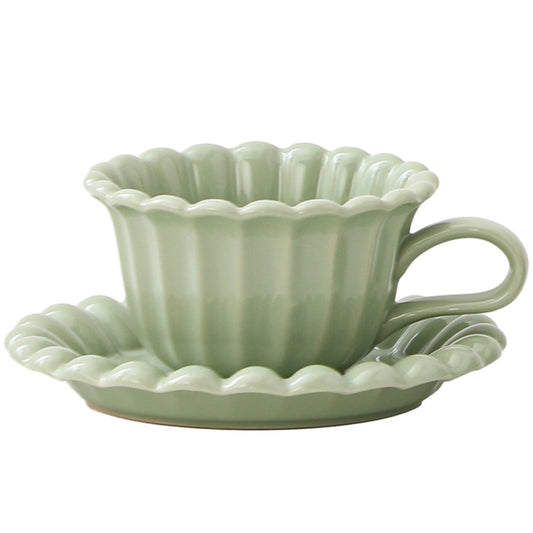 Cream Style Ceramic Cup Restaurant Hotel Household Coffee Set Suit