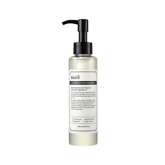 Huile nettoyante douce noire et fraîche 150ml